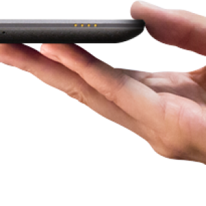 Tablet in hand PNG image