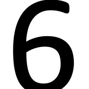 Number 6 PNG