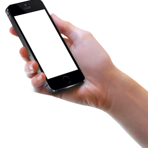 Phone in hand PNG