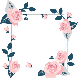 Floral frame PNG