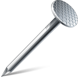 Metal nail PNG
