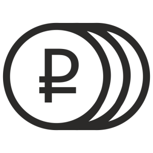 Russian ruble PNG