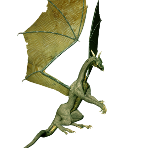 Green dragon PNG images, free drago picture