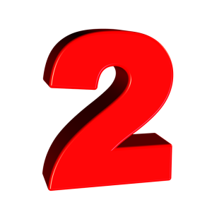 Number 2 PNG