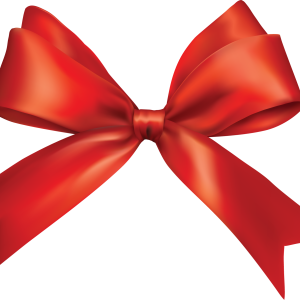 red ribbon bow PNG