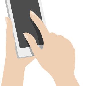 Phone in hand PNG