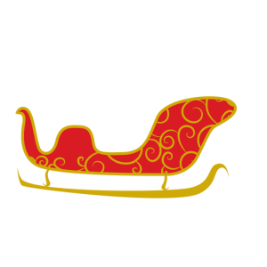 Santa sleigh PNG