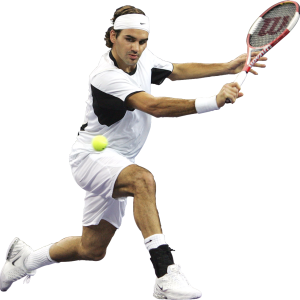 Tennis player man PNG image
