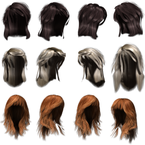 Hair wig PNG