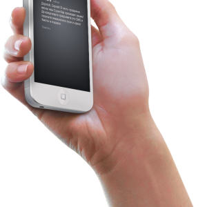 Phone in hand PNG