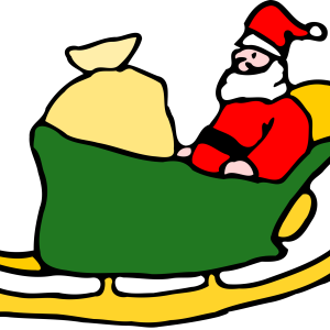 Santa sleigh PNG