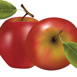 two red apples PNG