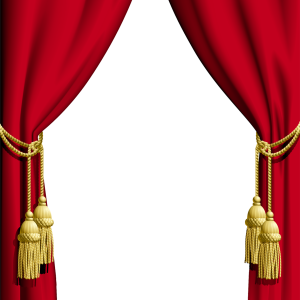 Red curtains PNG