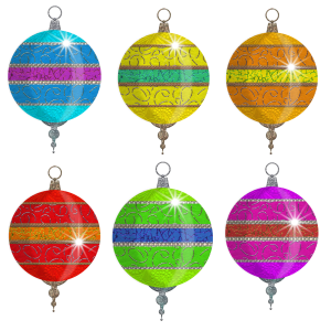 Christmas balls baubles