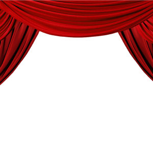 Red curtains PNG