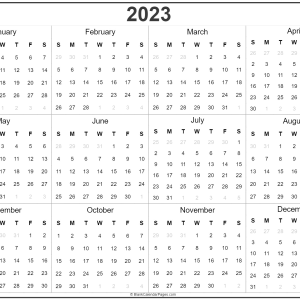 Calendar 2023 PNG