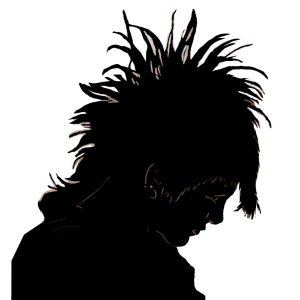 Punk hair PNG