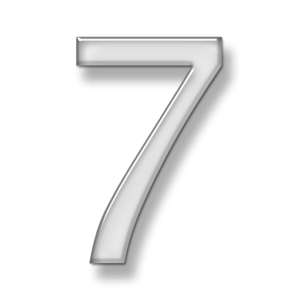number 7 PNG