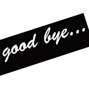 Goodbye PNG transparent