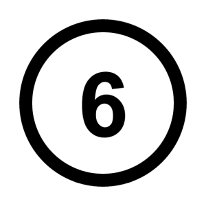 Number 6 PNG