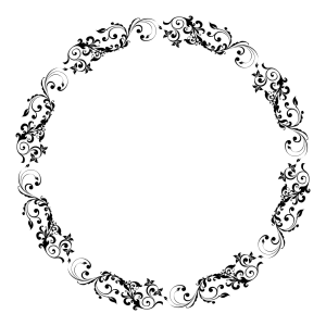 Floral frame PNG