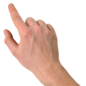 Finger touch PNG image