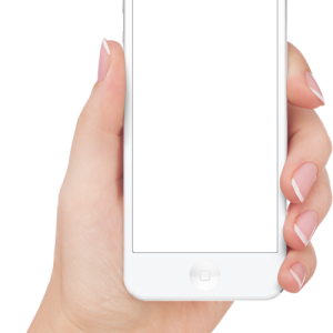 Phone in hand PNG
