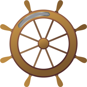 Ship's wheel, rudder PNG