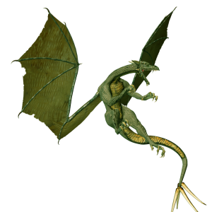 Green dragon PNG images, free drago picture