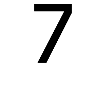 number 7 PNG