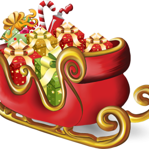 Santa sleigh PNG