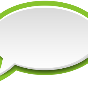 Speech balloon PNG green line