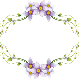 Floral frame PNG