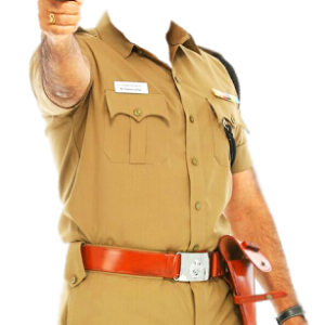 policeman frame suit PNG