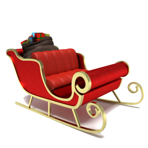 Santa sleigh PNG