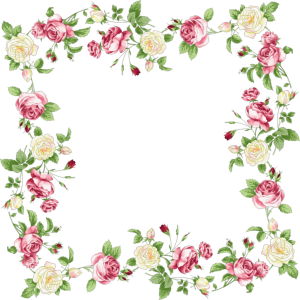 Floral frame PNG