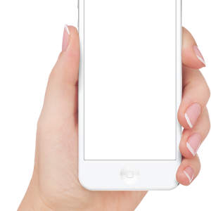 Phone in hand PNG
