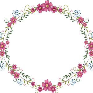 Floral frame PNG