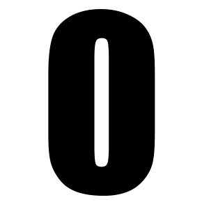number 0 PNG