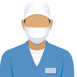 Surgical mask, medical mask PNG