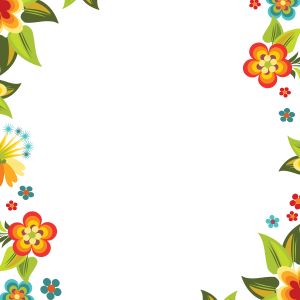 Floral frame PNG