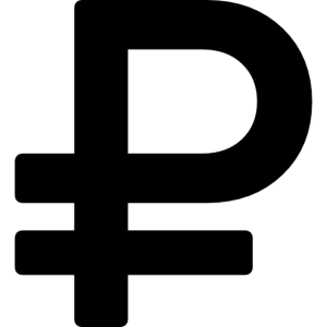 Russian ruble PNG
