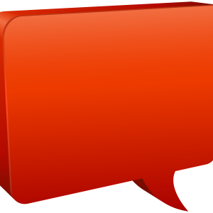 orange speech balloon PNG