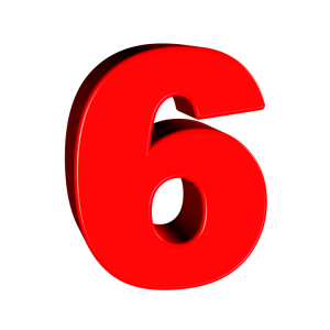 Number 6 PNG