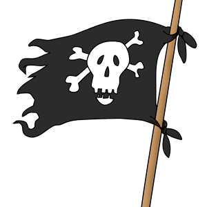 Pirate flag PNG