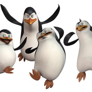 Penguins PNG image, Madagascar penguins PNG image
