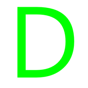 letter D PNG