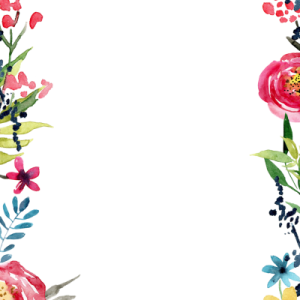 Floral frame PNG