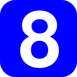 number 8 PNG