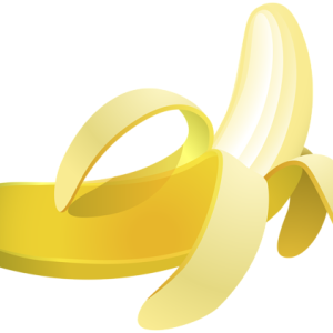 Banana PNG picture peeled
